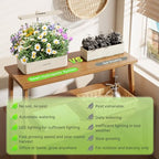 SUNCOZE Hydroponics Growing System, Compact 12 Pods Indoor Garden, Beige - Image 3