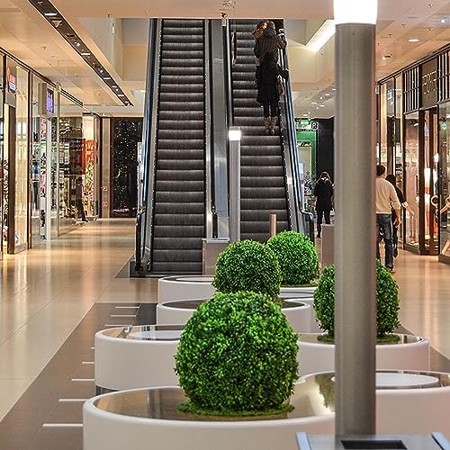 HUHJYUGE Artificial Plant Ball Topiary Round 14in, Lifelike Faux Boxwood Decorative Balls Water Resistant, Durable Faux Plant Decor Hanging No Maintenance, for Backyard Garden - Image 2