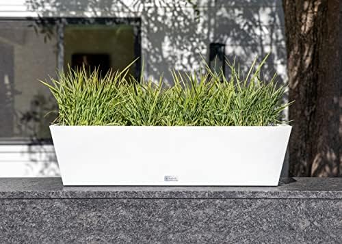 Veradek Pure Series Window Box Planter - Tapered Outdoor Planter - Image 3