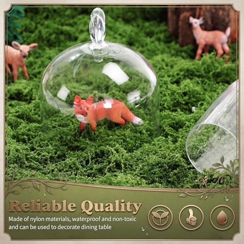 2 Artificial Moss Table Runner Halloween Enchanted Party Decor, Green - Image 3