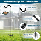 Gtongoko 76in Heavy Duty Shepherd Hook for Outdoor, 7-Prong Base, 1 Pack - Image 3