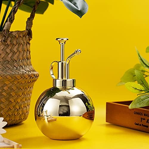 500ml Hand Press Watering Can, Gold Plant Water Spray Bottle, Gardening Plant Watering Can for Home Garden Indoor Outdoor - Image 5