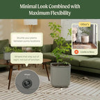 15 Inch Self-Watering Planter for Indoor Plants – Large Modern Plant Pot with Built-In Water Reservoir, Ideal for Monstera, Fiddle Leaf Fig, Palms & Peace Lily, Without Trellis (2, Fog Gray) - Image 6