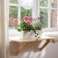 Colingmill Window Boxes Sill Plant Shelf 23.6 x 11 Inch Adjustable Window Boxes Sill Extender for Indoor Plants Shelf Cat Perch Easy Installation Without Damage for Micro Greens Seed Starter Planters by Colingmill