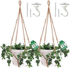2 Pack Giant XXL Macrame Planter Hanger Large for 15 inch Pot by Shineloha