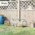Outsunny 4' x 2' x 2' Portable Mini Greenhouse, Small Green House, Clear - Image 2
