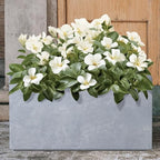 Kante Modern Rectangular Blue Gray Concrete Planter 23" L 12" H 12" W - Image 6