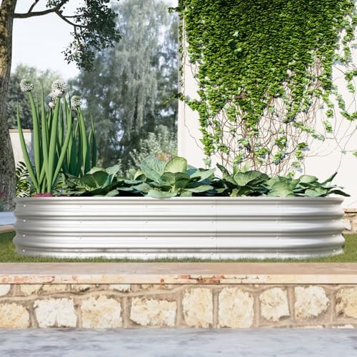 Raised Garden Beds, 2-Pack 6 x 3 x 1 ft Galvanized Metal Planter Boxes and Vegetable Beds for Outdoor Backyard Gardening, Flowers, Herbs, and Vegetables - Image 2
