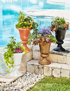 BrylaneHome Traditional Embry Plastic Urn Planter - Image 3