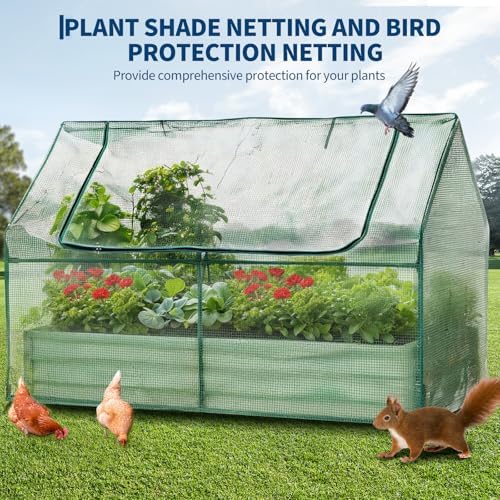 Garvee 6x3x1 FT Raised Garden Bed with PE Cover & Self-Watering System - Image 7