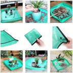 2 PCS Waterproof Plant Repotting Mat - Foldable Portable for Indoor Succulents Easy Soil Change Watering Pad(100CMX100CM) - Image 3