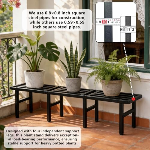 Modular Metal Plant Stand, Heavy Duty Expandable Plant Pot Shelf - Image 5