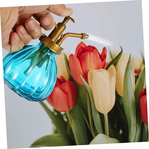 2pcs Vintage Glass Watering Can Spray Bottle Retro Design for Indoor Plants Succulents and Flowers for Misting Leaves and Cleaning Gold and Bronze Nozzles Included - Image 5
