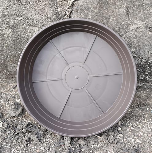 LWALRS Plant Saucer 14 Inch 4 Pack 6 8 10 12 14 16 18 20 25, Plastic Plant Trays for Pots，Extra-Deep Plant Water Dray Tray, Bird Bath Bowl, Heavy Flower Plant Saucers Indoors and Outdoor No Holes - Image 4