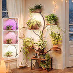 PRAISUN 51 Inch Plant Stand with Grow Lights, 8 Tiered Indoor Plant Shelf by PRAISUN