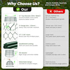 12 Pack XL Metal Garden Cloches for Plants, 17" Tall Chicken Wire Cloches - Image 5