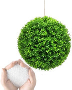 Artificial Plant Topiary Ball Dia 20in, Faux Decorative Balls, Decorative Faux Dried Moss Balls, Garden Spheres Outdoor, Outdoor Green Topiary Sphere Garden Ball, Tree and Bush Substitute by ATYUJKB