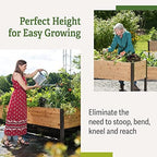Gardener's Supply Company Elevated Cedar Raised Garden Bed 2' x 8' - Image 7