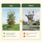 Vego Garden Tomato Cage 16.5" Square Heavy-Duty for Garden & Pots, Rust-Resistant Tomato Stackable Heavy Gauge Plant Cage Trellis Support for Climbing Vegetables Plants - Image 4