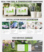 2 in 1 Bluetooth Plant and Soil Moisture Meter Bluetooth App Control - Image 6