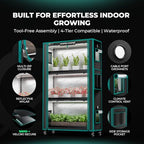 MARS HYDRO 6 Tier Indoor Garden System with 225W Full Spectrum LED Lights - Image 3