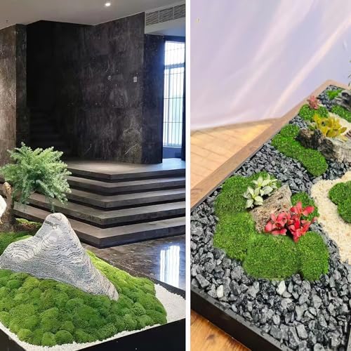 FAICOIA Preserved Moss Bulk Green Natural Preserved Pole Moss Pillow for Potted Plants 2.5 sq.ft Green Moss Balls for Bowls Wall Art Terrariums Crafts Fairy Gardens Easter Table Decor - Image 6