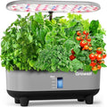 Growell Hydroponics Growing System Kit, 16 Pods Indoor Garden with 28W Full Spectrum LED Grow Light, Auto Timer, 3 Smart Light Modes, 8L Large Herb Garden, Ideal Gardening Gift for Women, Men (Gray) by Growell