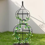 47" Obelisk Trellis for Climbing Plants - Support for Roses & Vines by Goooxim