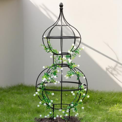 47" Obelisk Trellis for Climbing Plants - Support for Roses & Vines by Goooxim