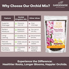 GARDENWISE Orchid Potting Mix – Orchid Bark, Sphagnum Moss, Tree Fern & Perlite for Repotting Phalaenopsis Orchids, Indoor Plants, Orchid Soil Medium – Sustrato para Orquídeas (5 Quart) - Image 4