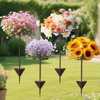 Tellingyou 3 Pack Adjustable Outdoor Flower Pot Stand, Plant Stands(Brown) - Image 2