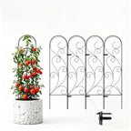 Zhongma 4 Pack 32" Metal Plant Trellis for Potted Plants Climbing,Indoor and Outdoor Fence Plant Support Trellis for Flower and Vagetable by Zhongma