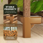 Bamworld Large Plant Shelf Indoor Plant Shelf Outdoor Tall Wood Plant Holder for Living Room Multiple Plants Patio Balcony Garden 17 Pots - Image 3