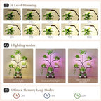 Plant Stand Indoor with Grow Lights 50" Plant Shelf Corner Lighted Plant Stands for Indoor Growing Multiple Metal 7 Tiered Large S-Shape Display Shelves Plant Rack for Home Decor Patio Balcony - Image 5