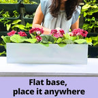 LaLaGreen Outdoor Wall Planters (24in, 2 Pack) Window Flower Box for Plants - Image 5