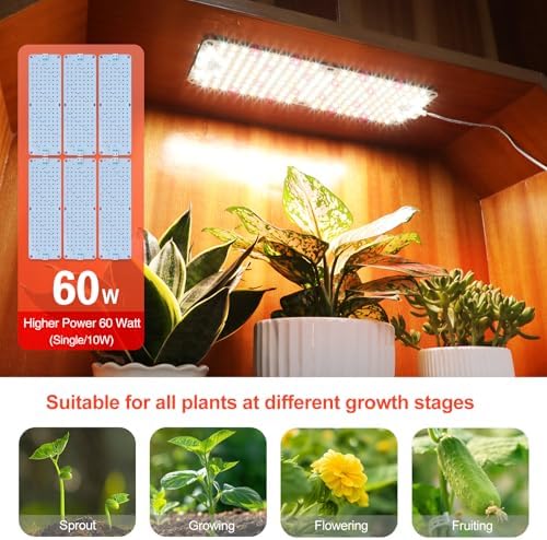 FECiDA High Output Flat Panel Grow Lights for Large Indoor Plant Shelves - Image 4