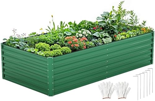 DWVO 8 x 4 x 2 FT Raised Garden Bed Kit, Green by DWVO