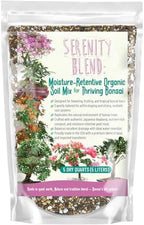 GARDENWISE Serenity Blend Bonsai Soil Mix – Moisture-Retentive & Organic for Flowering, Fruiting, and Tropical Bonsai Trees – Handcrafted in the USA with Akadama & Compost (5 quarts) by GARDENWISE