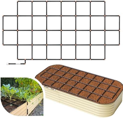 Garden Grid 4x8 | Garden Irrigation System for Raised Beds | Cornerless by GardenInMinutes