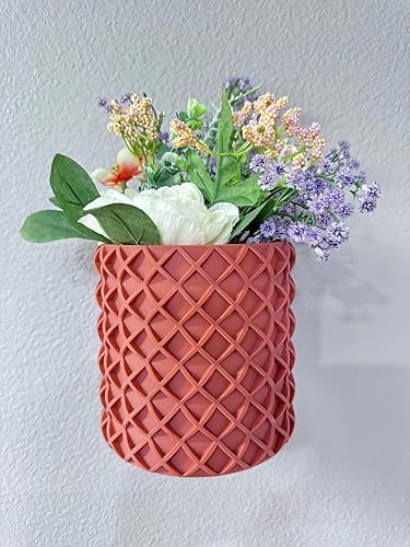 Modern Wall Planter for Indoor Plants (Matte Terracota, Medium) - Image 3