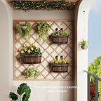 2Pack Wood Fence planters Window boxes planters Railing planter box porch - Image 6