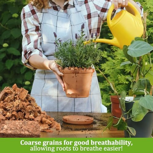 Riare 10 Pack Organic Coco Coir Chips for Plants, 11 lb Coconut Husk Bricks - Image 4