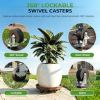 Plant Caddy With Wheels 16" Metal Plant Saucers for Indoors 420 Lb Capacity - Image 4