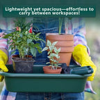 Vesici 1 Pcs Garden Tidy Trays Potting Tray for Seeding Growing, Green - Image 2