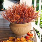 RECUTMS Fake Fall Plants for Outdoor Faux Lavender Flowers Fake Greenery - Image 7