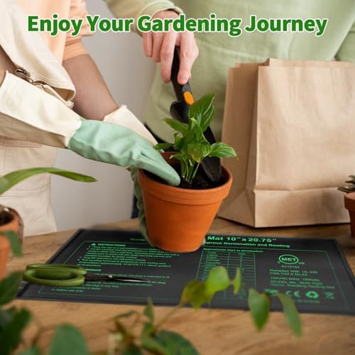 Durable Seedling Heat Mat 10x20.75 inches 8 Pack, Upgraded MET Certified Heat Mat for Plants Seed Germination,Hydroponic, Waterproof Greenhouse Heater, Seed Starter - Image 7