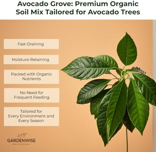 GARDENWISE Avocado Tree Soil – Premium Organic Potting Mix for Avocado Trees | Tailored pH & Organic Nutrients | Fast-Draining & Moisture-Retaining | Indoor & Outdoor Use (5 QUARTS) - Image 4