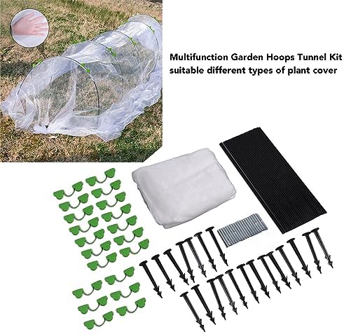 Greenhouse Hoop Planter Kit,Polyethylene Coated Fiberglass Arch Planter for Raised Bed Row Cover DIY Cold Bed Tunnel Support System Plant Protection Planting Planter - Image 7