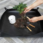 Garden Planting Mat 75×75cm Flower Pot Plant Repotting Reusable Foldable Gardening Transplanting for Indoor Plant Repotting(Pink) - Image 2