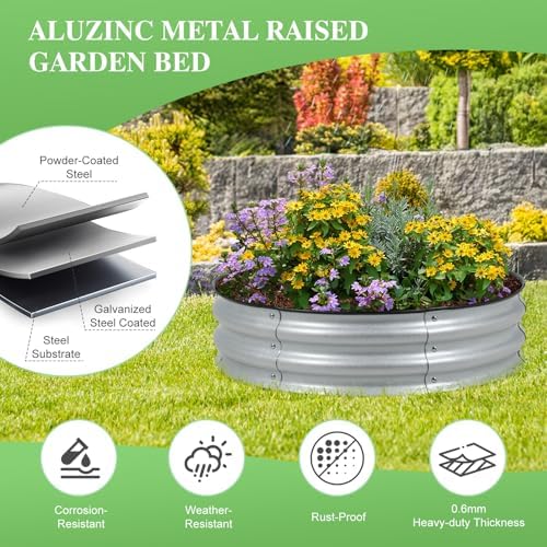 BPS Metal Raised Garden Bed, 2-Pack - Image 3